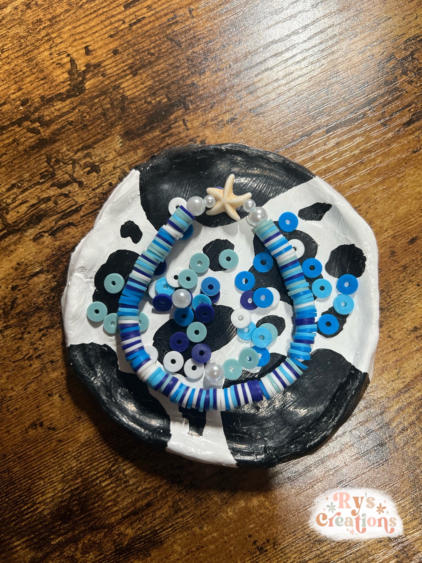 Blue Starfish Flower Bracelet
