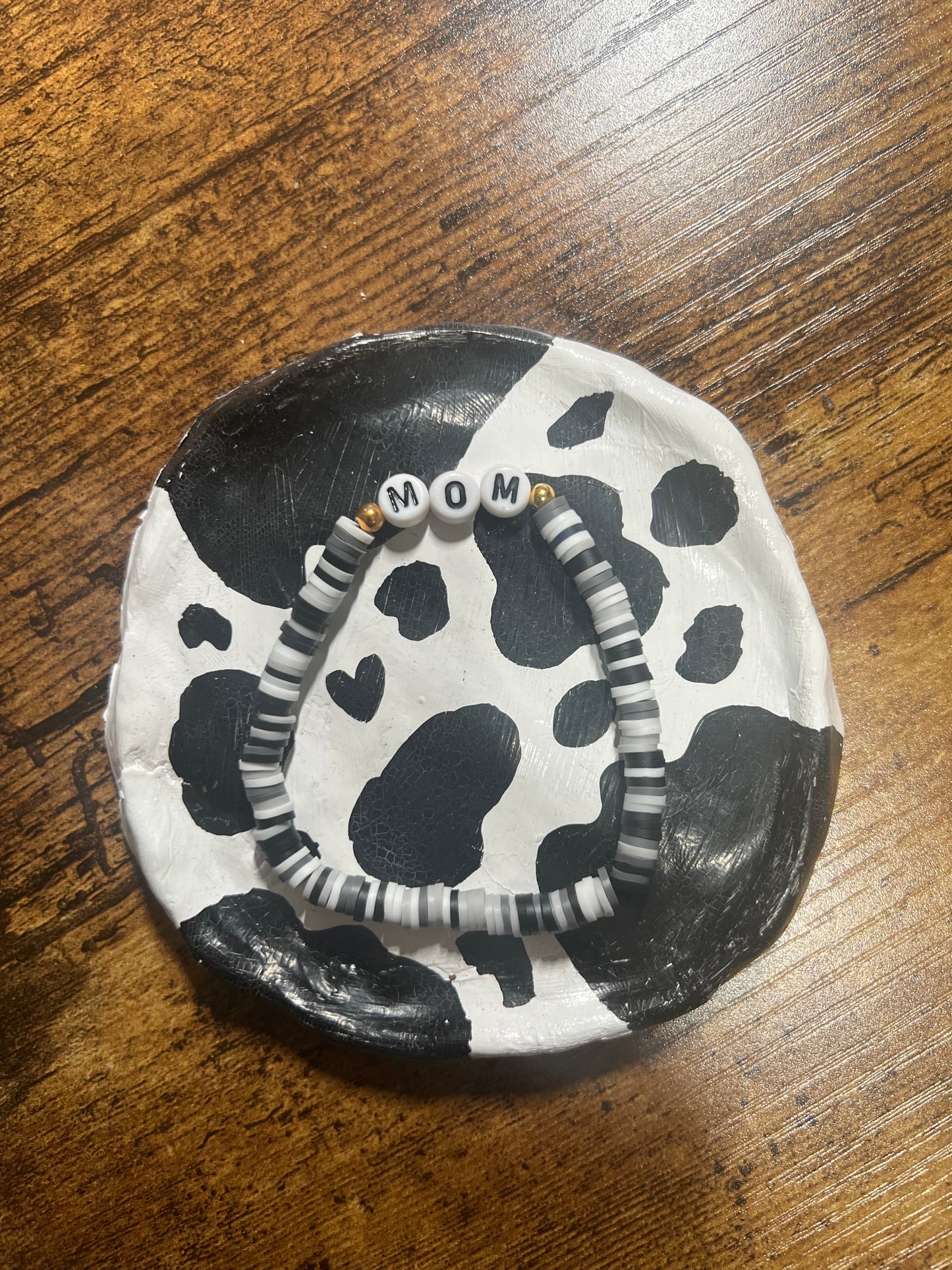 Mother’s Day Black, Grey & White Bracelet