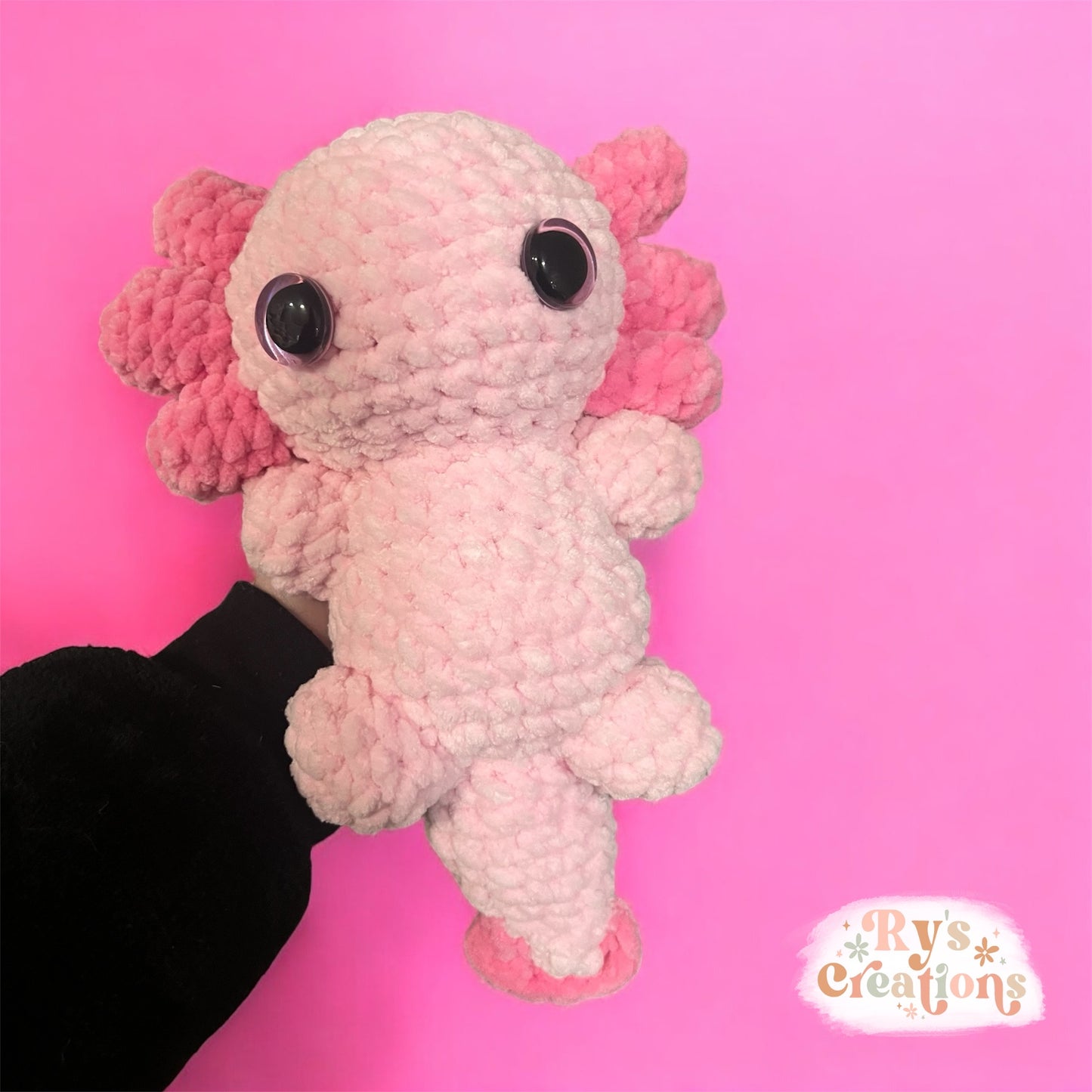 Pink Axolotl Plushie