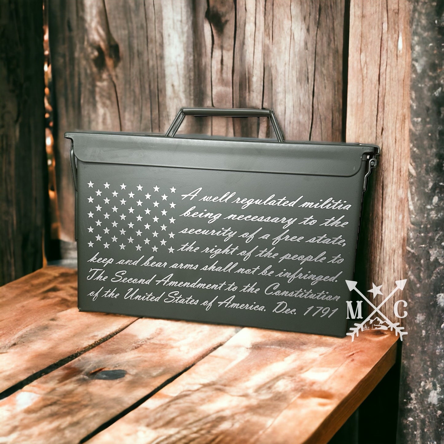 American Flag 1776 Ammo Can