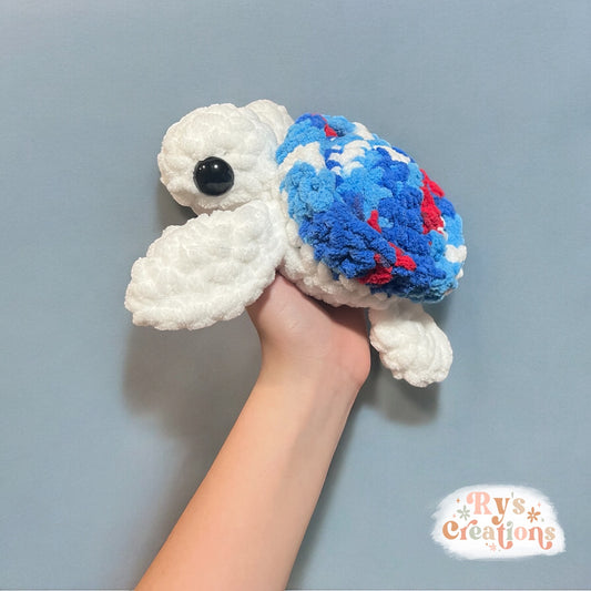 Red, White, & Blue Turtle Plushie