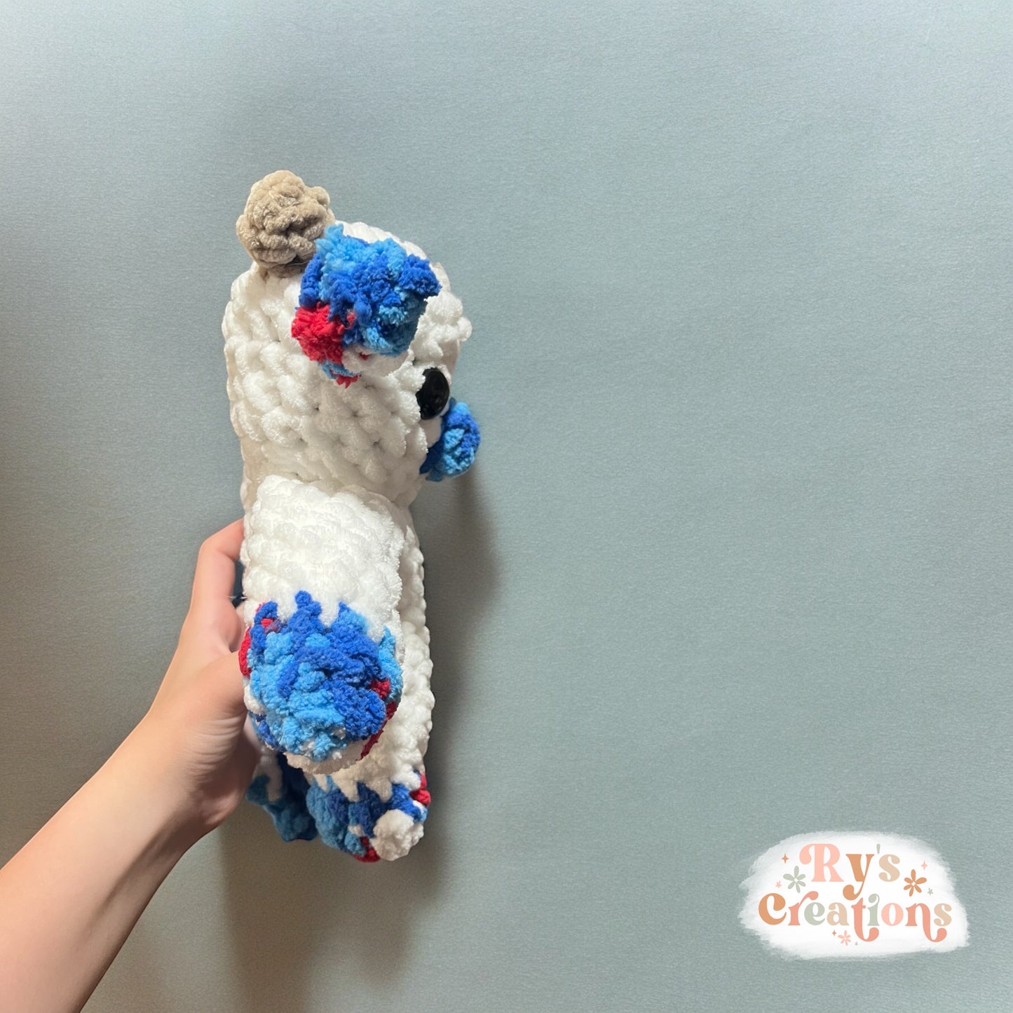 Red, White & Blue Cow Plushie