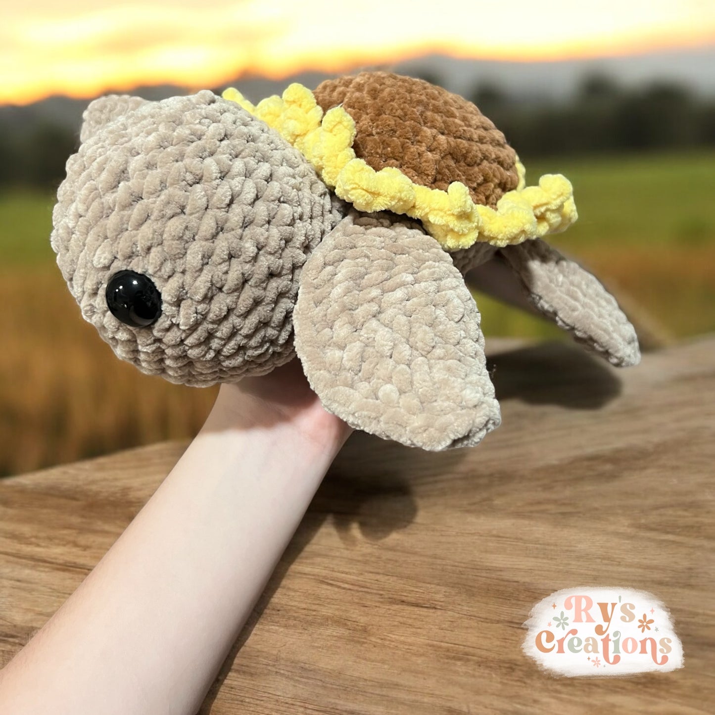 Sunflower Turtle Plushie