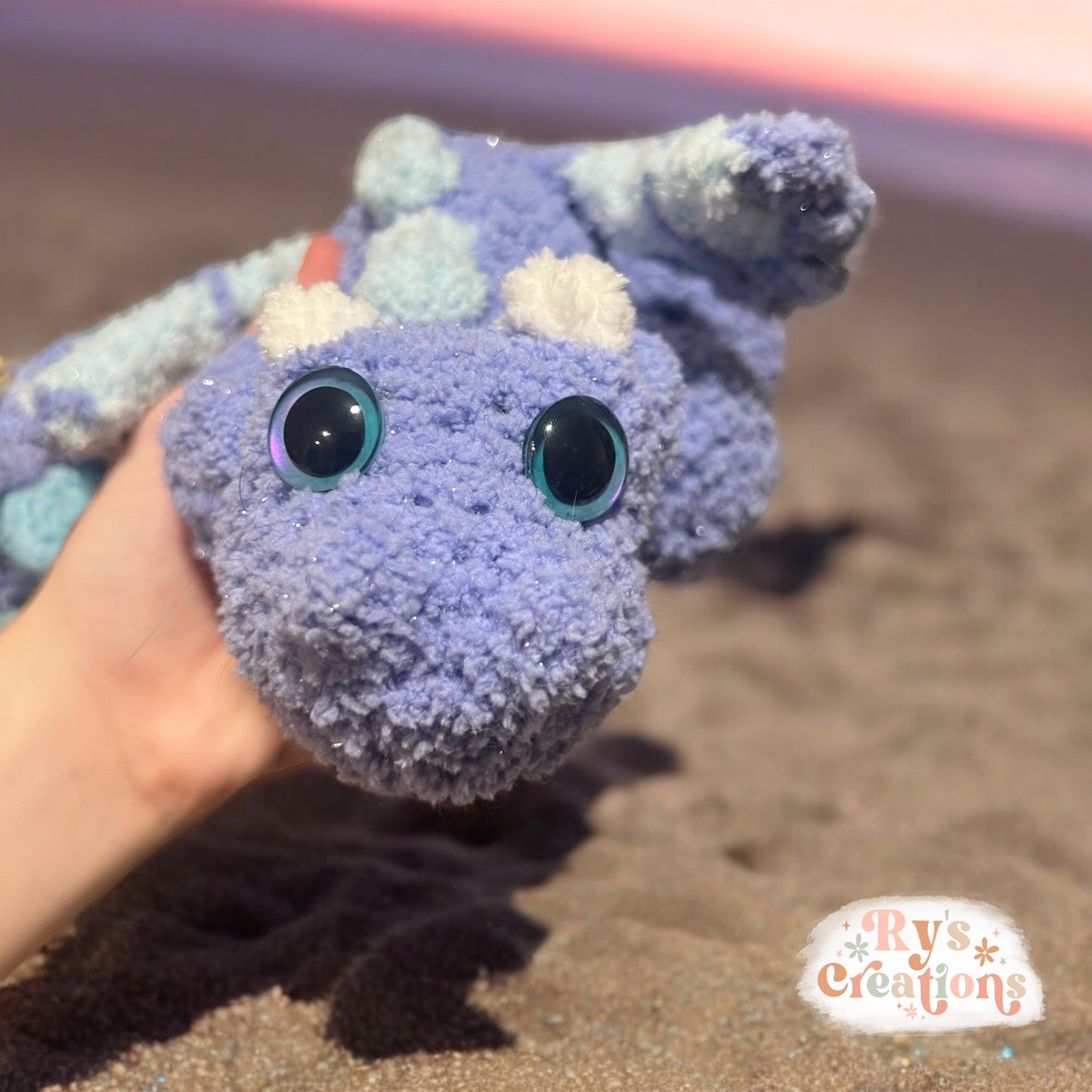 Glittery Baby Dragon Plushie