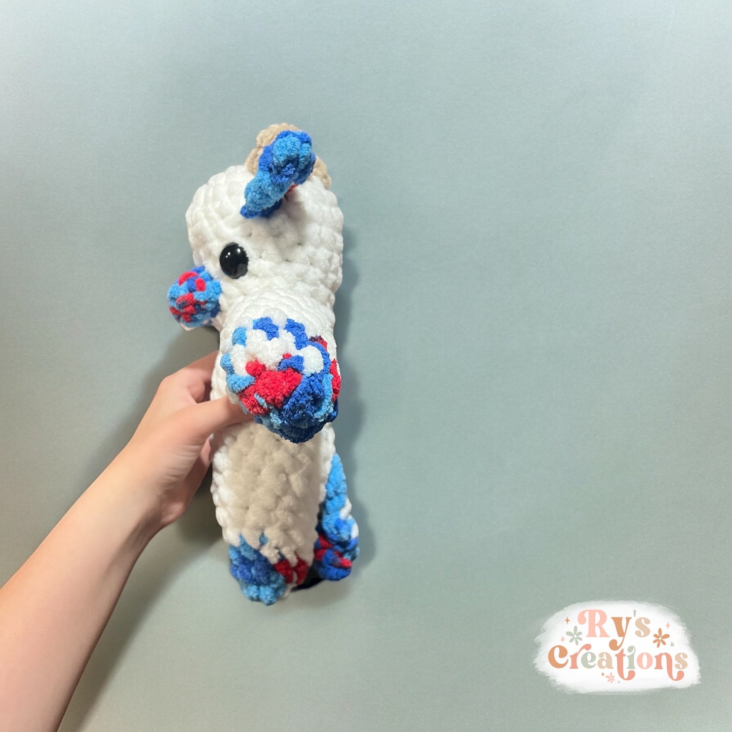 Red, White & Blue Cow Plushie