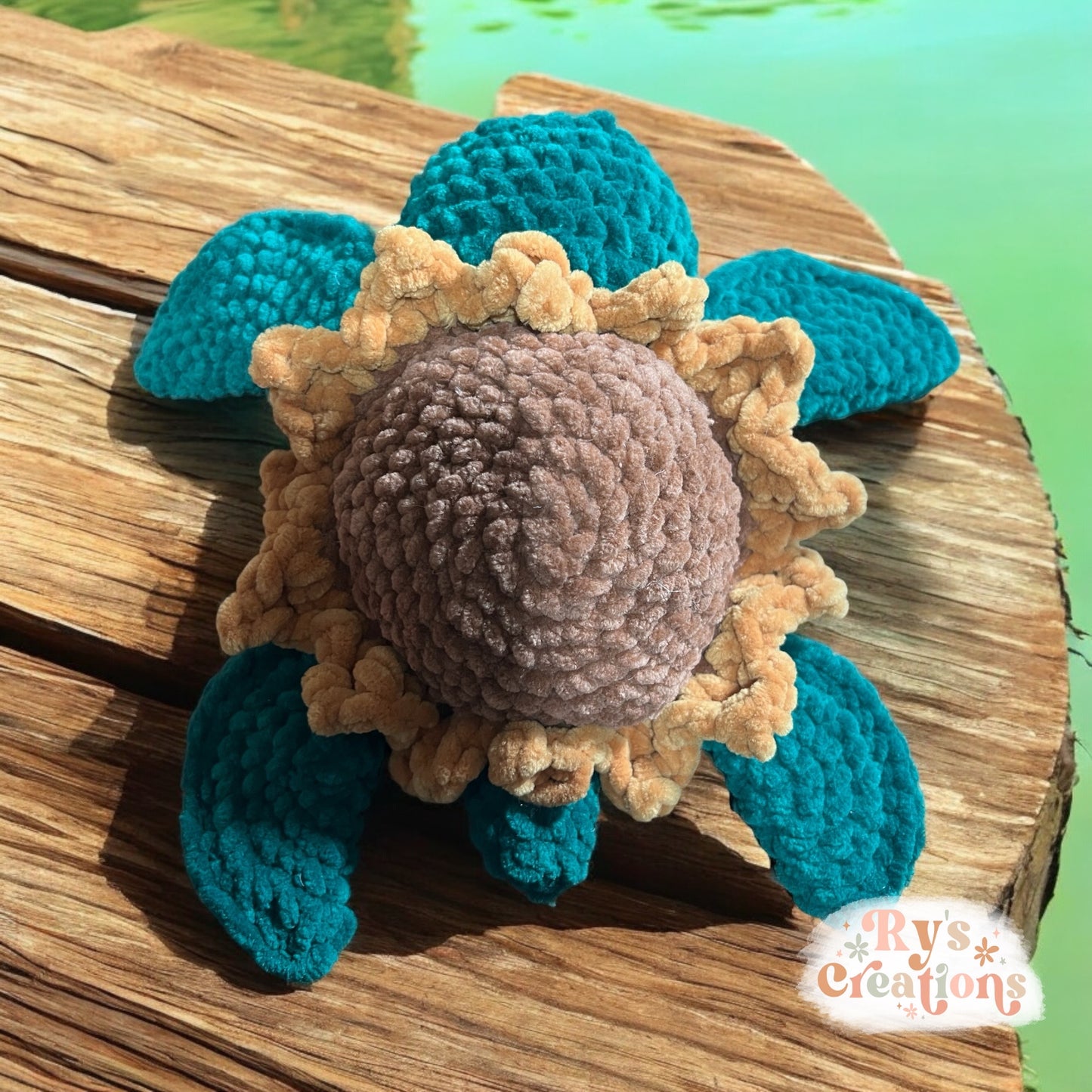 Sunflower Turtle Plushie