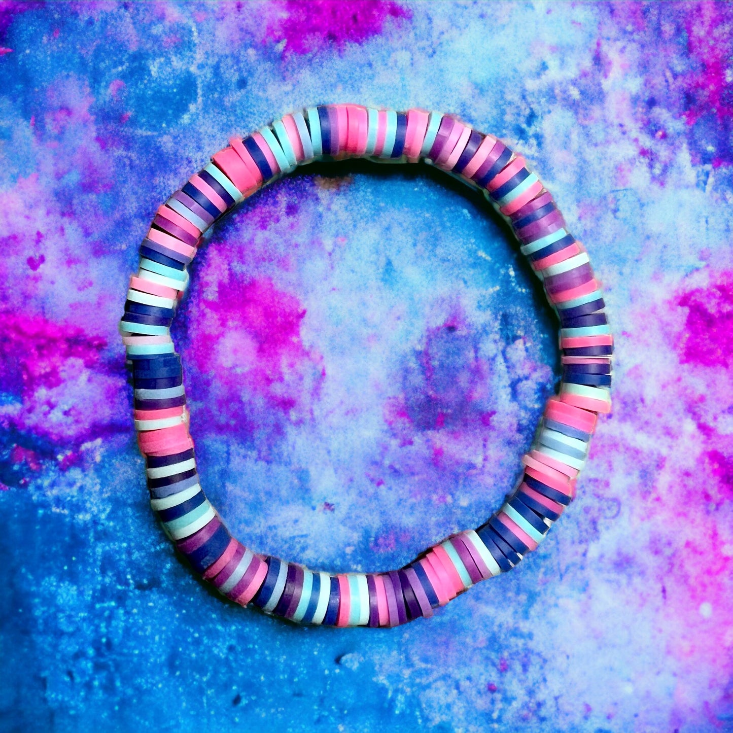 Blue, Purple & Pink Bracelet