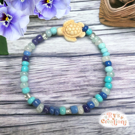 Blue Turtle Bracelet