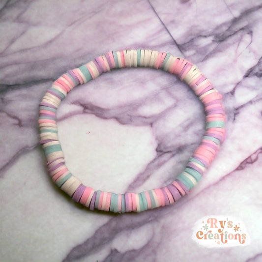 Pink, Blue, Purple & White Bracelet