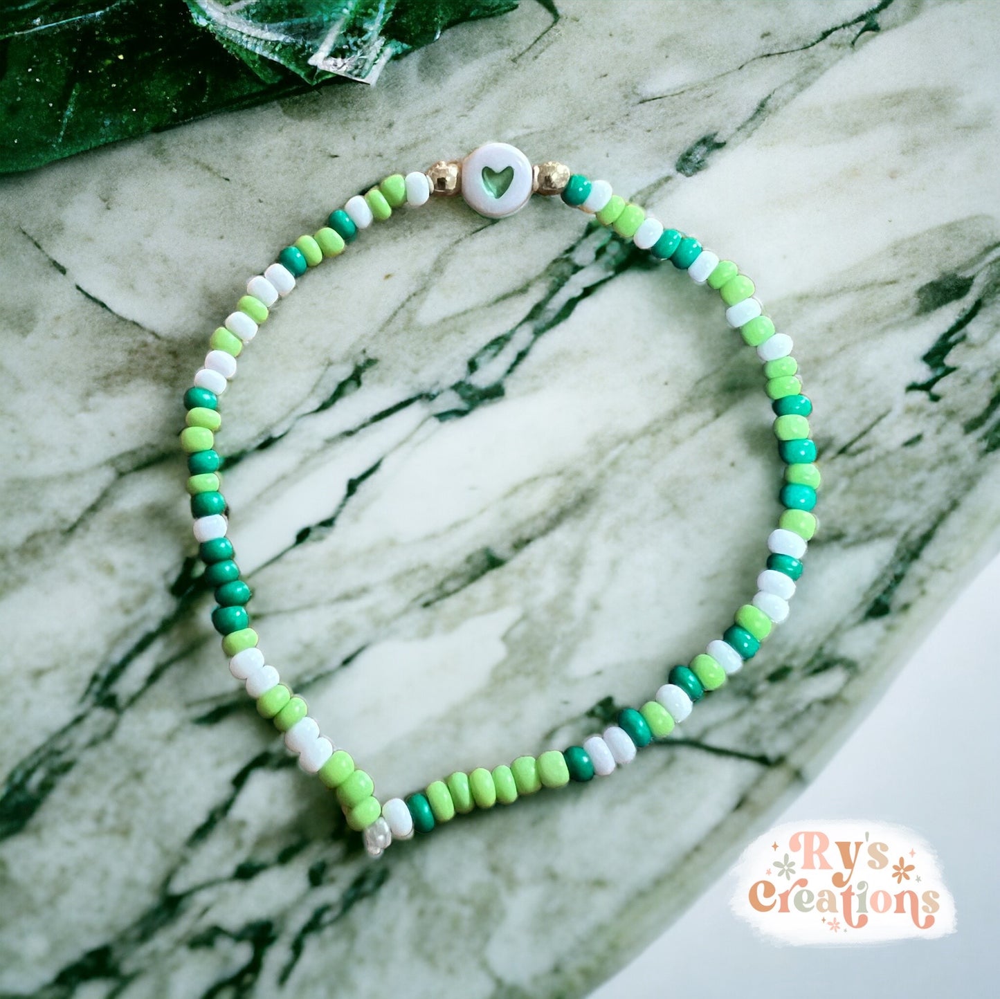 Green Heart Bracelet