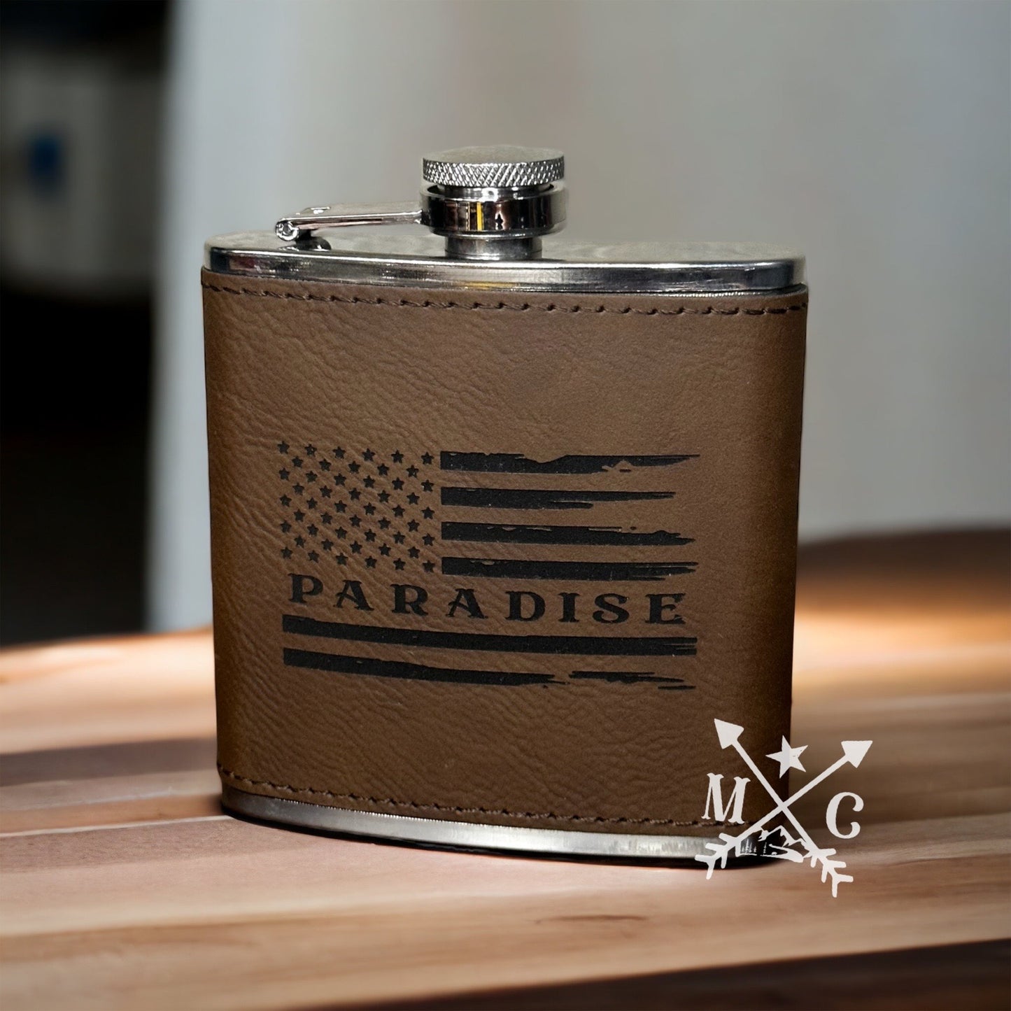 Paradise Flag Flask