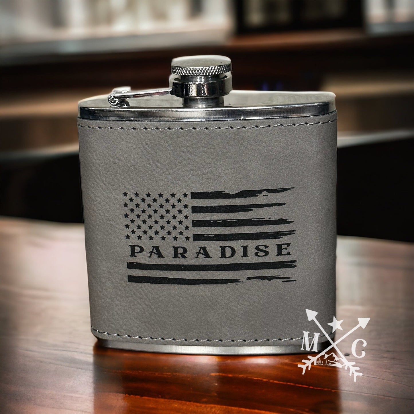 Paradise Flag Flask