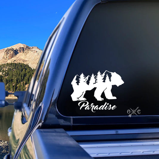 Paradise Bear (Customizable) Decal