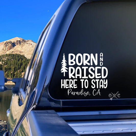 Born and Raised Decal