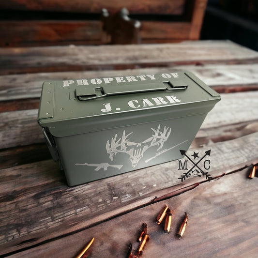 Punisher Deer Skull Ammo Can