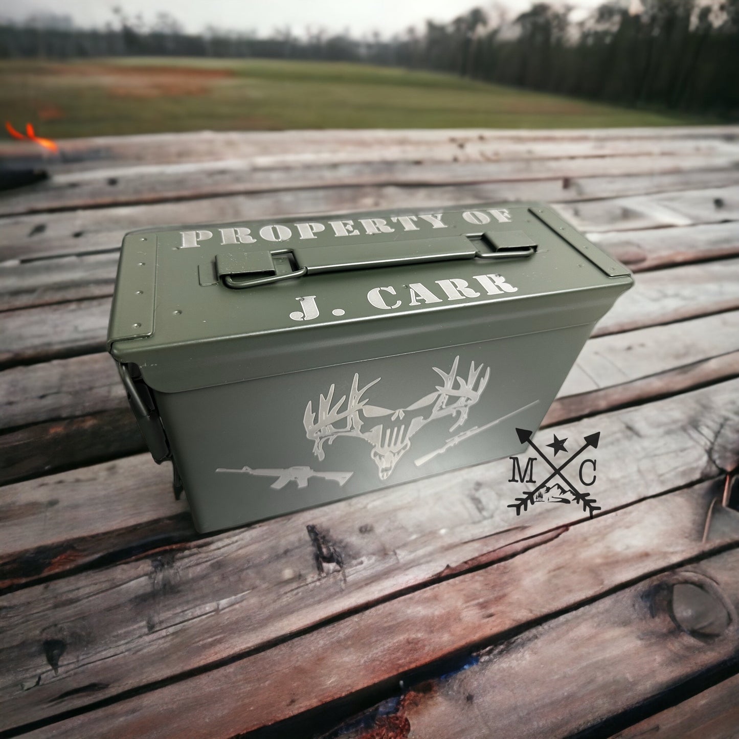 Punisher Deer Skull Ammo Can